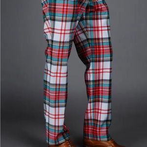 Shinesty The Scotch on the Rocks White Plaid Holiday Dress Pants NWT Size 31x31
